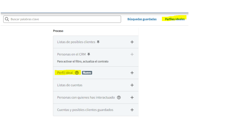 Linkedin Sales Navigator, perfiles ideales