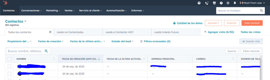 CRM de Ventas, Hubspot