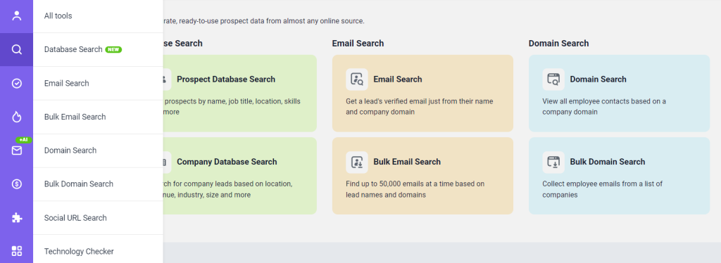 Snovio Searches