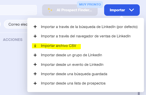 CSV Linkedin